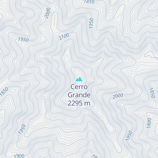 Map of Cerro Grande