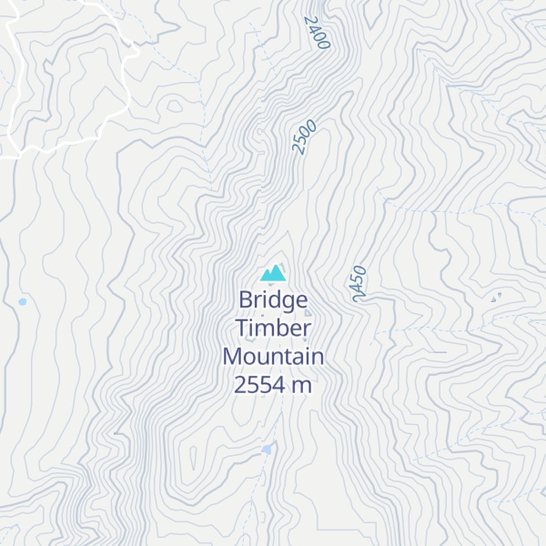 Map of Bridge Timber Mountain