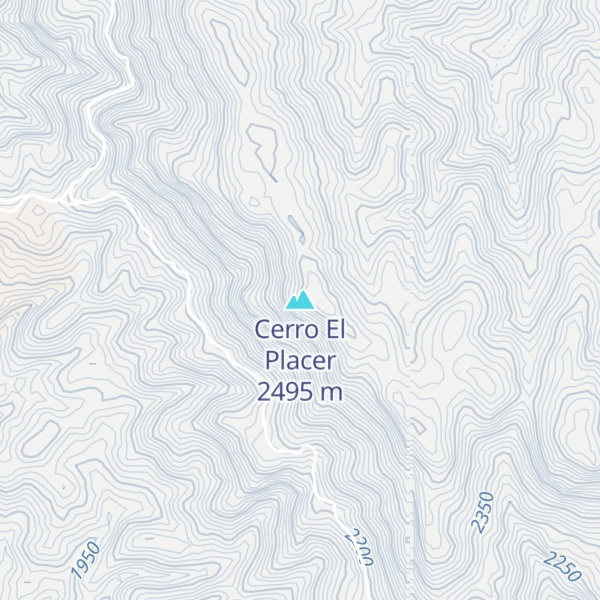 Map of Cerro El Placer