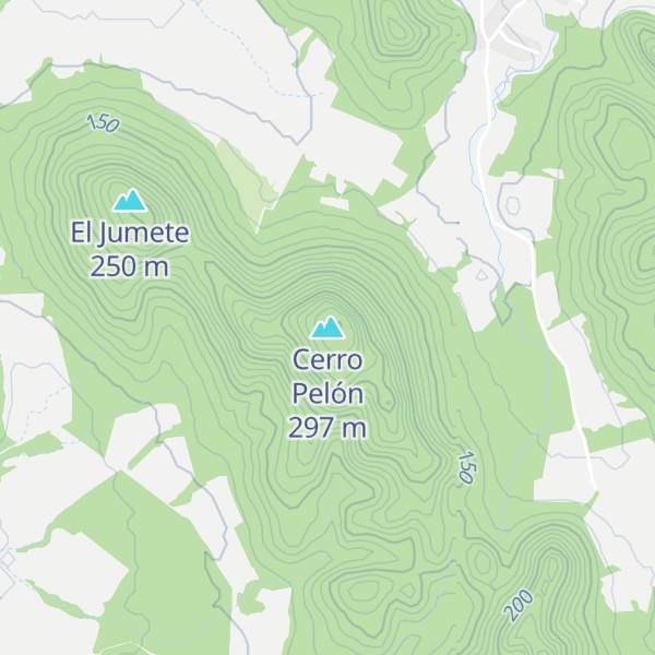 Map of Cerro Pelón