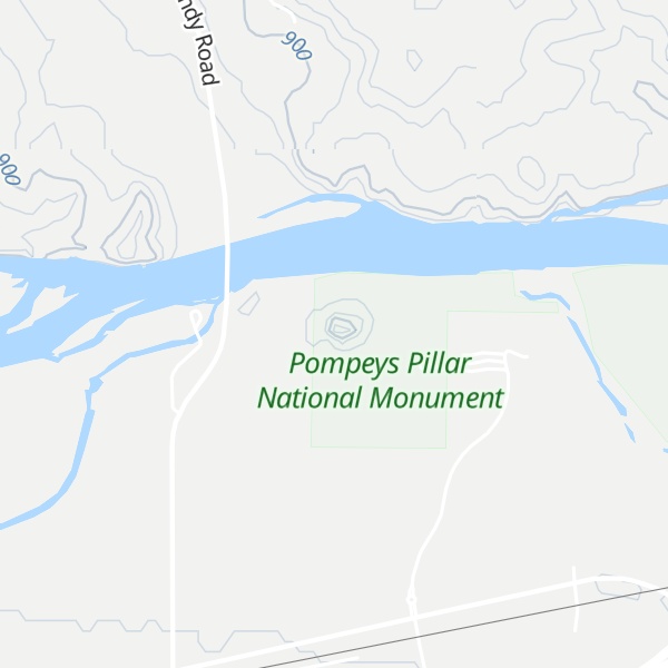Map of Pompeys Pillar