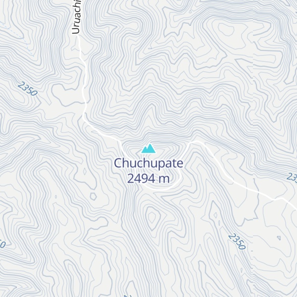 Map of Chuchupate