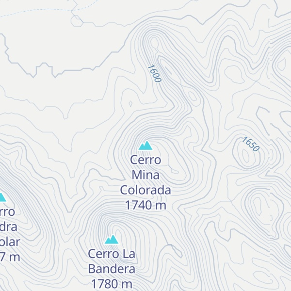 Map of Cerro Mina Colorada