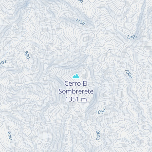 Map of Cerro El Sombrerete