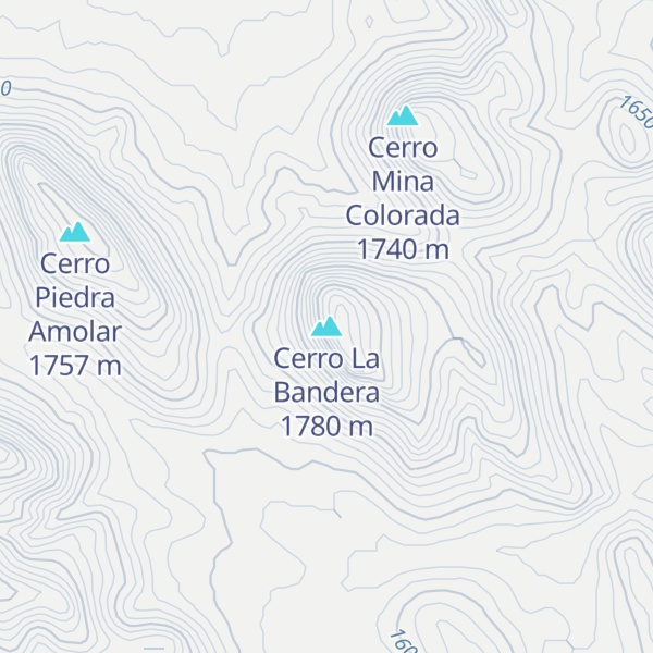 Map of Cerro La Bandera