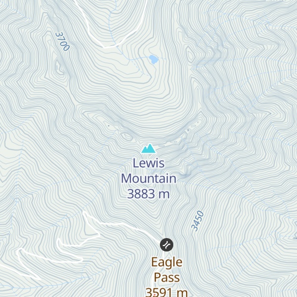 Map of Lewis Mountain