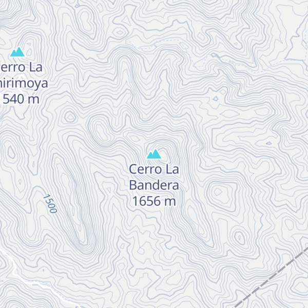 Map of Cerro La Bandera