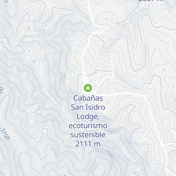 Map of Cabañas San Isidro Lodge, ecoturismo sustenible
