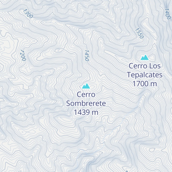 Map of Cerro Sombrerete