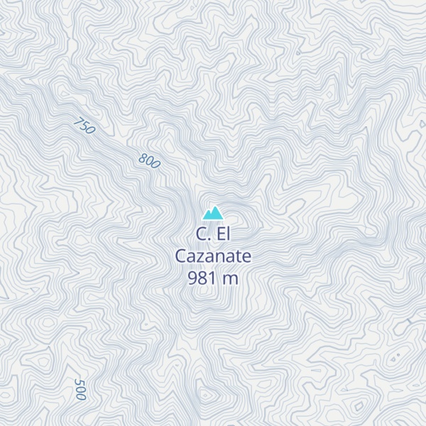 Map of C. El Cazanate