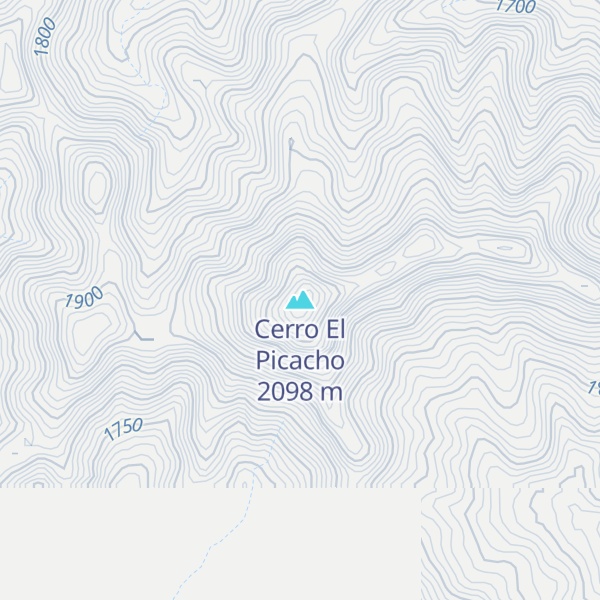 Map of Cerro El Picacho