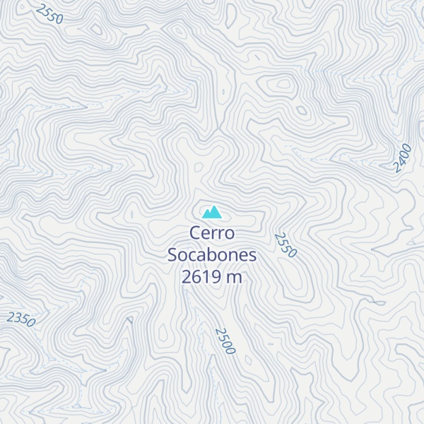 Map of Cerro Socabones