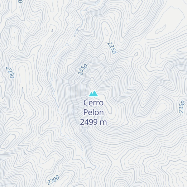 Map of Cerro Pelon