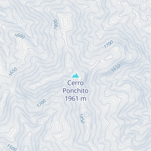 Map of Cerro Ponchito