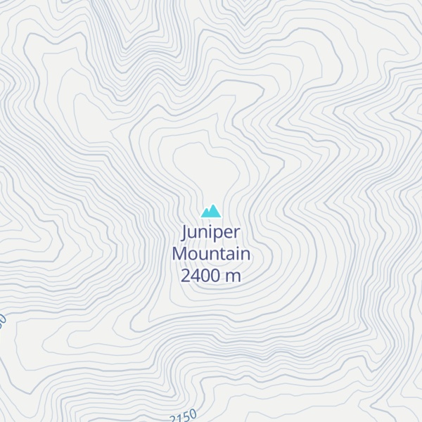 Map of Juniper Mountain
