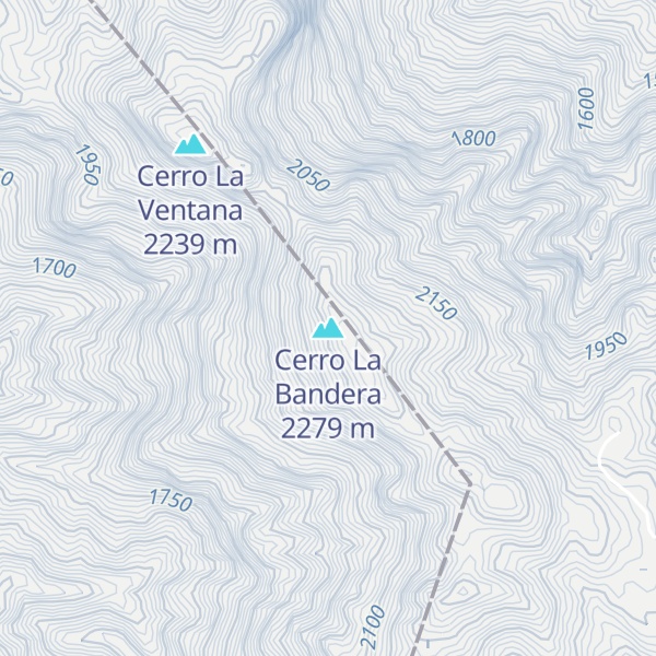 Map of Cerro La Bandera