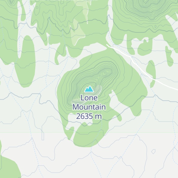 Map of Lone Mountain