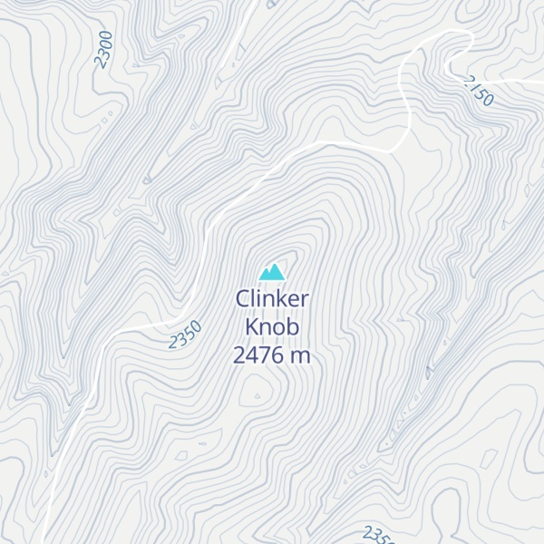 Map of Clinker Knob