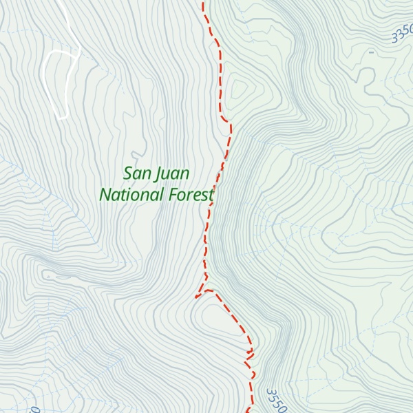 Map of Indian Trail Ridge