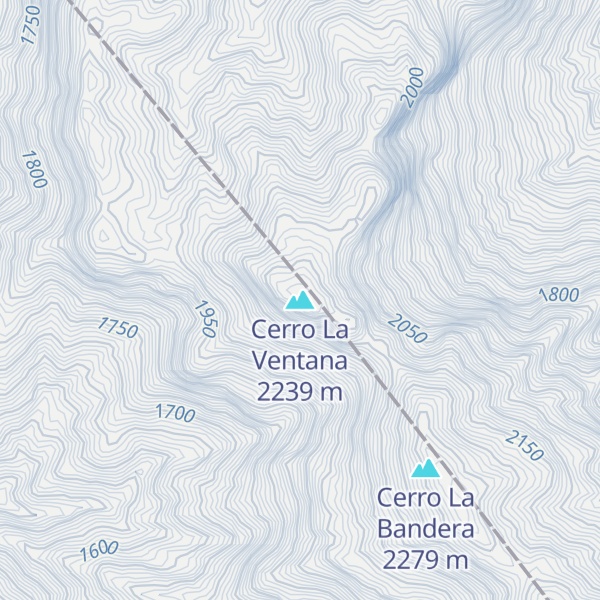 Map of Cerro La Ventana