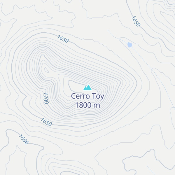 Map of Cerro Toy