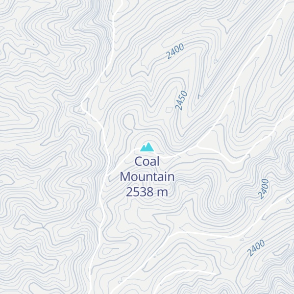 Map of Coal Mountain