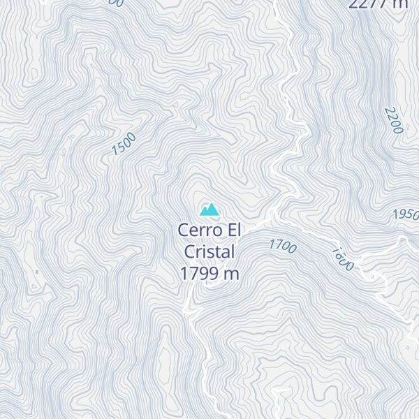 Map of Cerro El Cristal