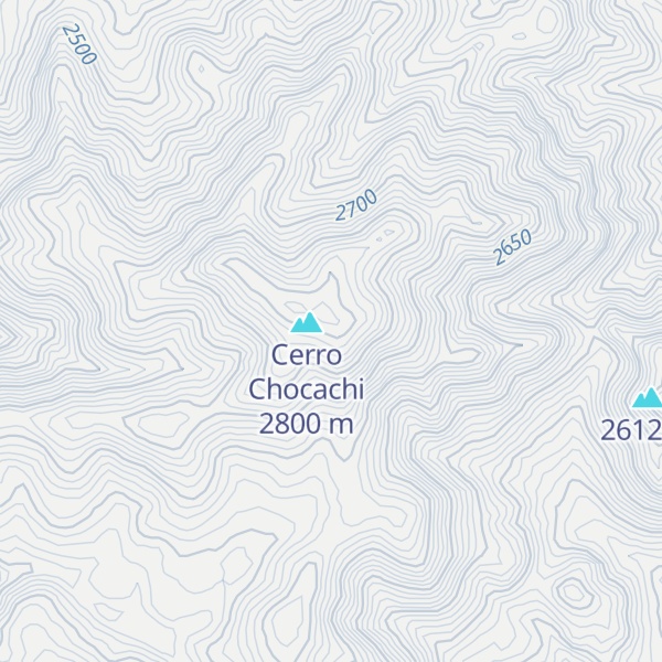 Map of Mesa de la Papa