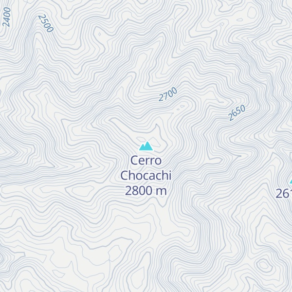 Map of Cerro Chocachi
