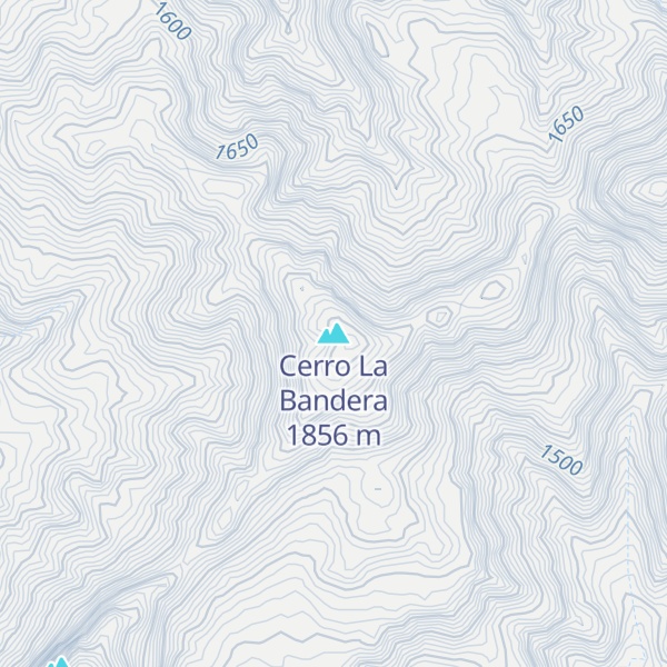 Map of Cerro La Bandera