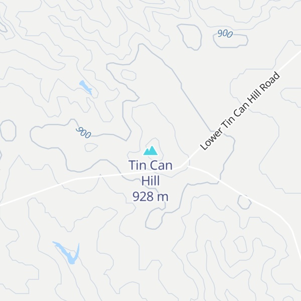 Map of Tin Can Hill