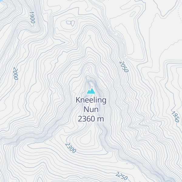 Map of Kneeling Nun