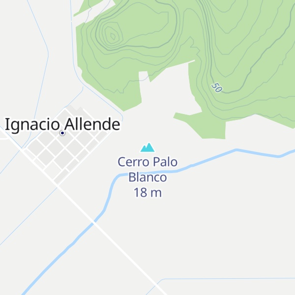 Map of Cerro Palo Blanco