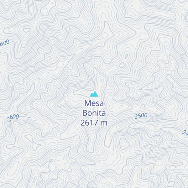 Map of Mesa Bonita