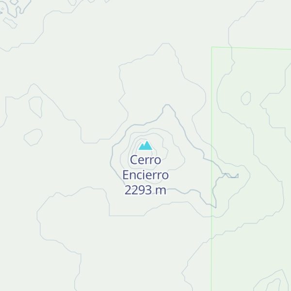Map of Cerro Encierro