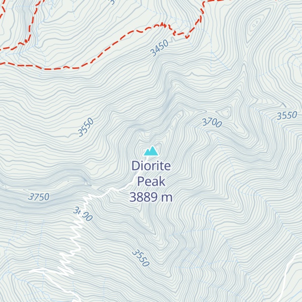 Map of Diorite Peak