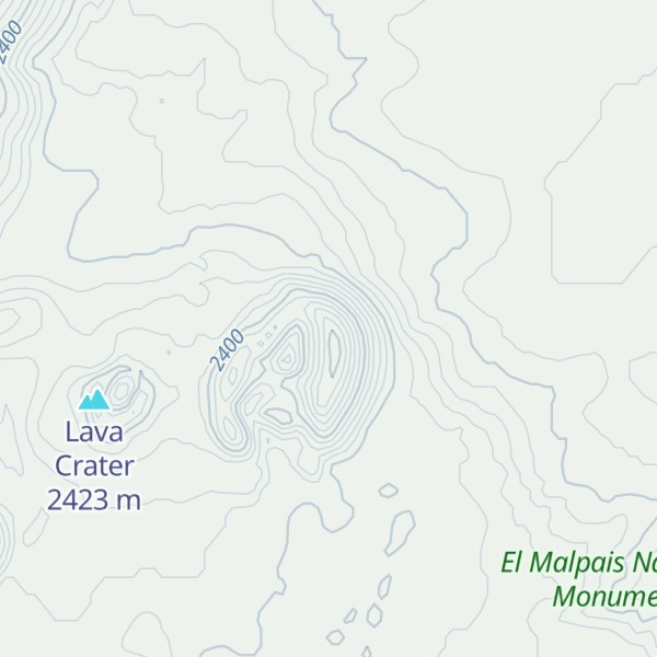 Map of Cerro Candelaria