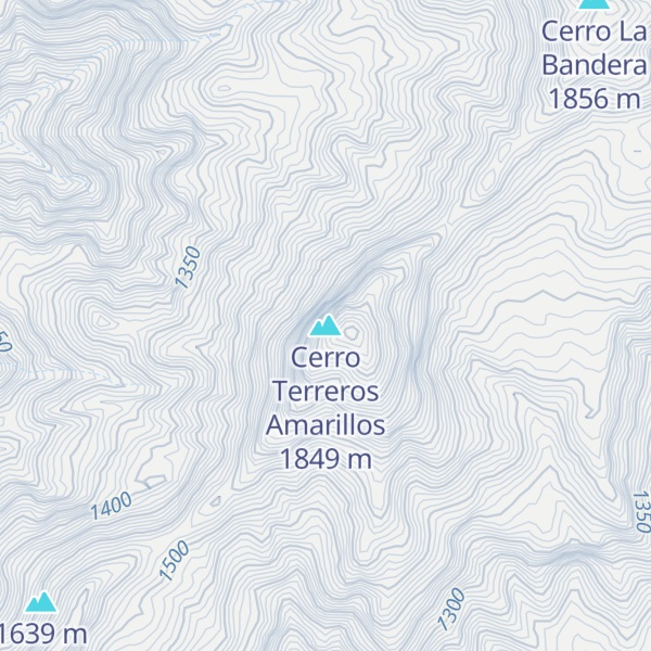 Map of Cerro Terreros Amarillos