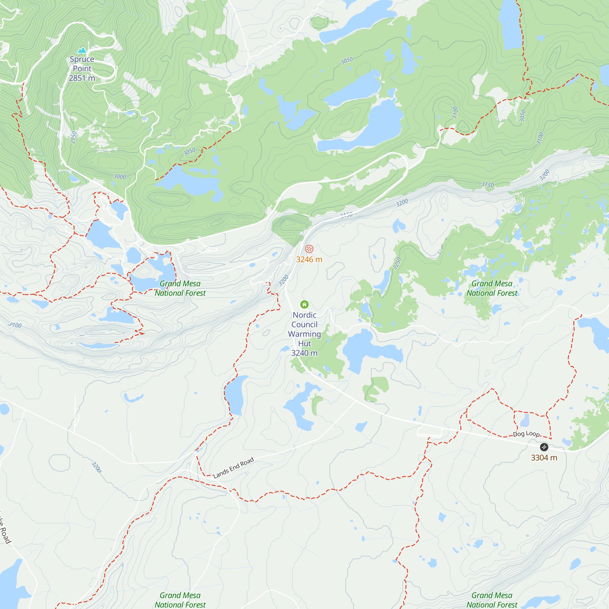 Nordic Council Warming Hut map