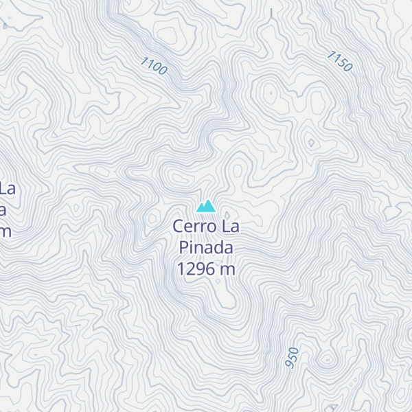 Map of Cerro La Pinada