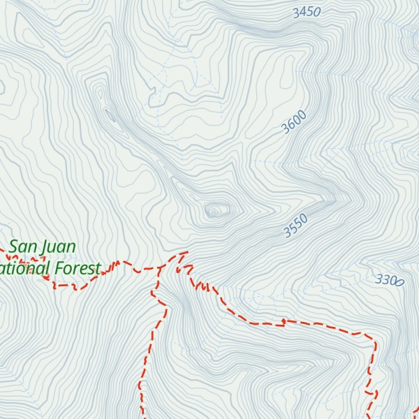 Map of Sharkstooth Peak