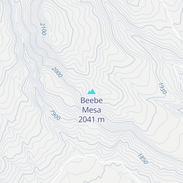 Map of Beebe Mesa