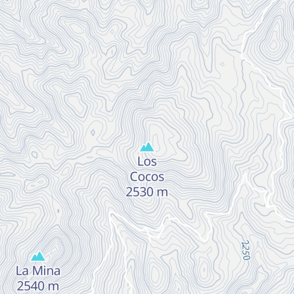 Map of Los Cocos