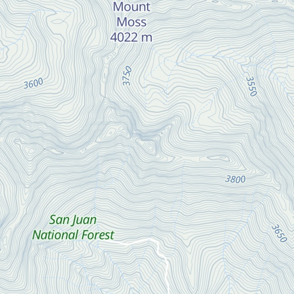 Map of Babcock Peak