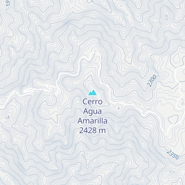Map of Cerro Agua Amarilla