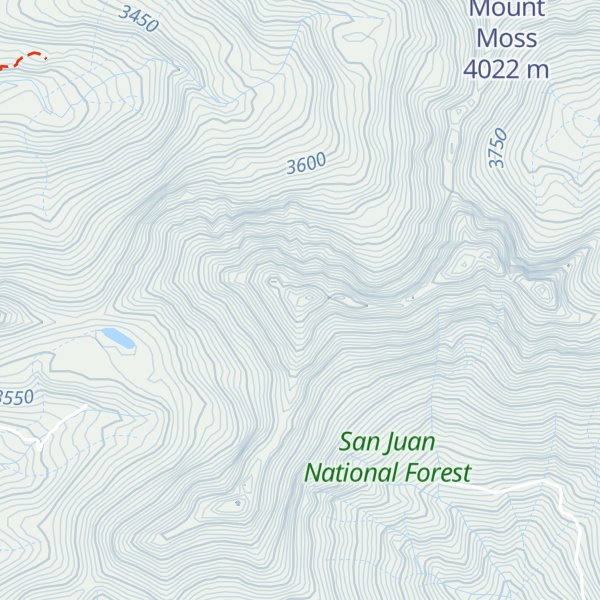 Map of Spiller Peak