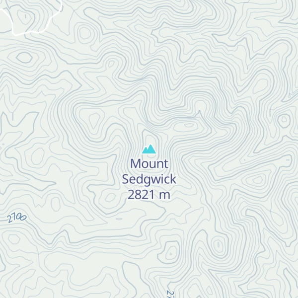 Map of Mount Sedgwick