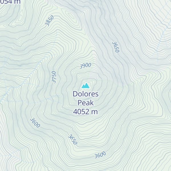 Map of Dolores Peak