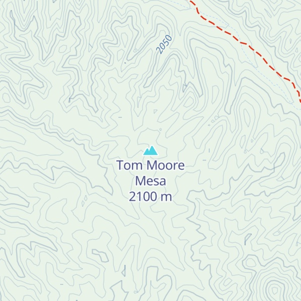 Map of Tom Moore Mesa