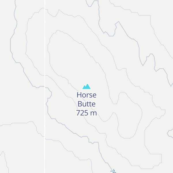 Map of Horse Butte